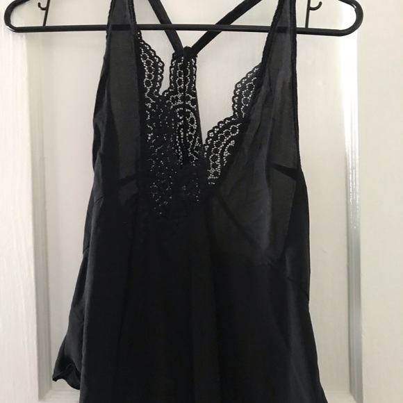 Free People Tops - Black, Lace Tank Top